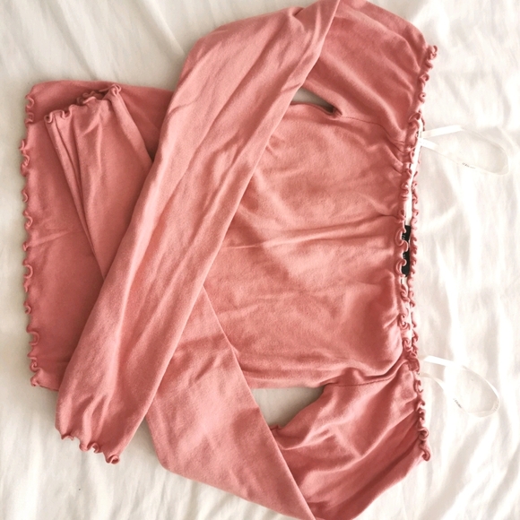 Forever 21 pink, off the shoulder top Size Small - Picture 1 of 3